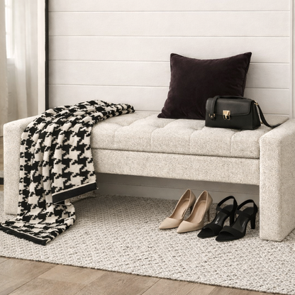 Milan Storage Bench - Vanilla Oat