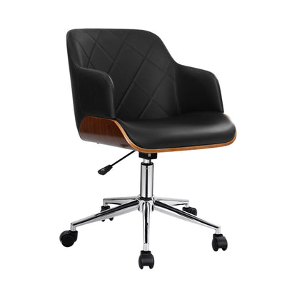 Lex Wooden Office Chair - Black – luxury accent chair by Interior Ave