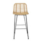 Urban Wicker Bar Stool - Set of Two - Natural