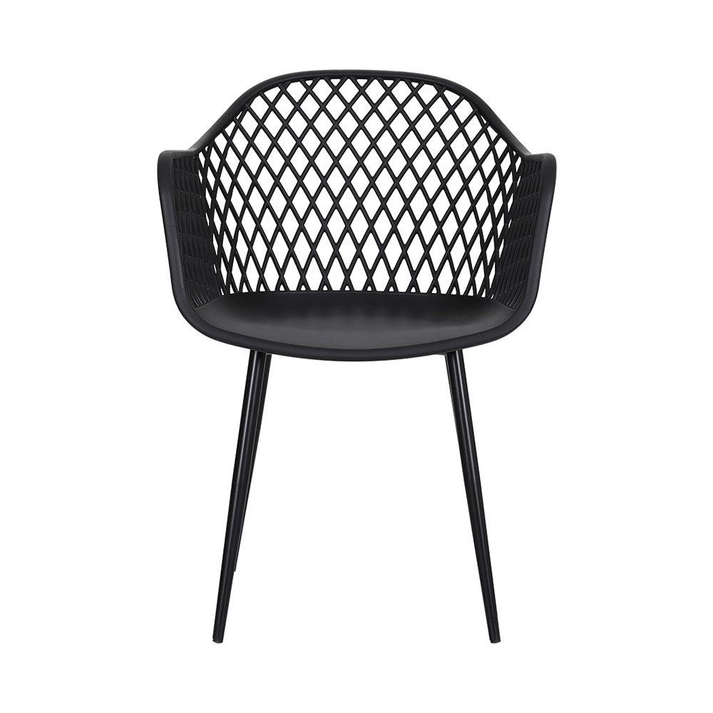 Cascade Outdoor Chair - Black - Set of Four