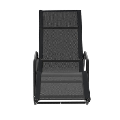 The breeze Sun Lounge Rocking Chair Outdoor Lounger Patio Furniture Pool Garden