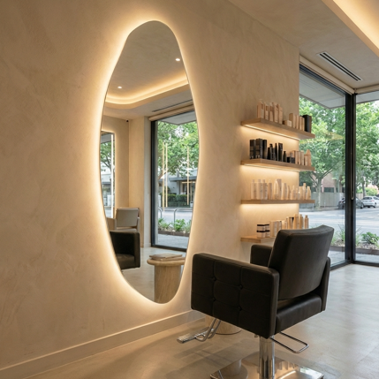 Opal Irregular LED Full Length Mirror | Statement Mirror by Interior Ave