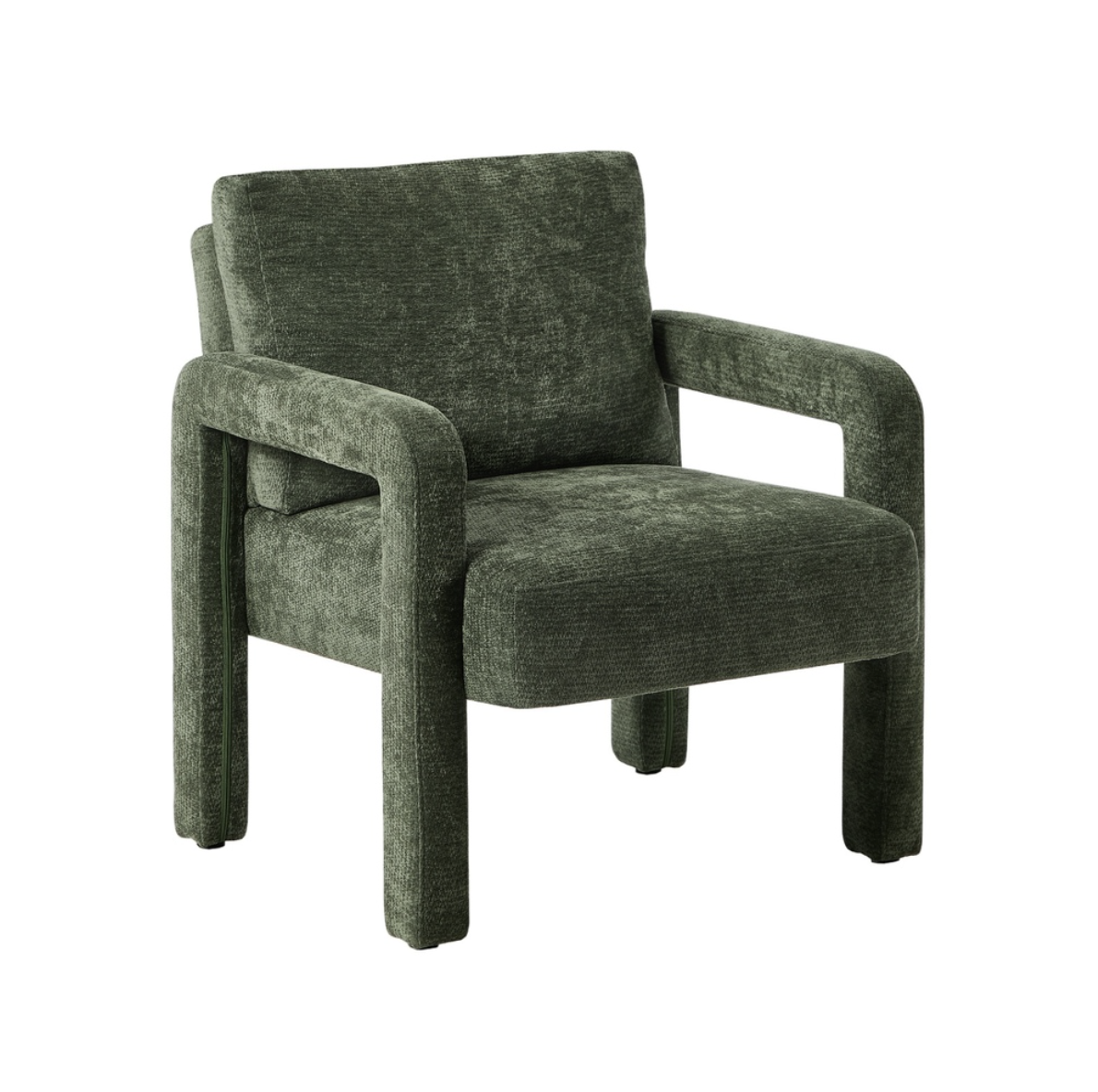 Olive Velvet Occasional Chair | Accent Chair by Interior Ave