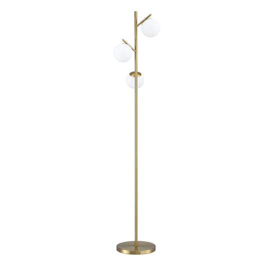Opal 3-Light  Floor Lamp - Gold