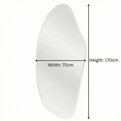 Opal Irregular LED Wall Mirror – Backlit Statement Mirror