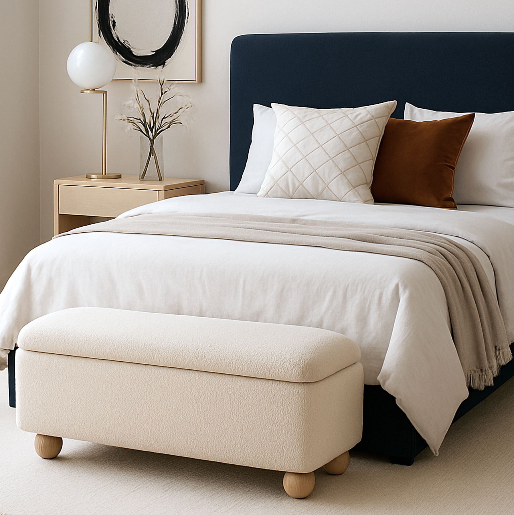 Orion Storage Bench Ottoman – furniture piece by Interior Ave