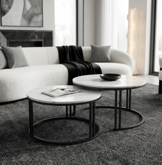 Premier Nested Coffee Table Set - Black – premium furniture by Interior Ave