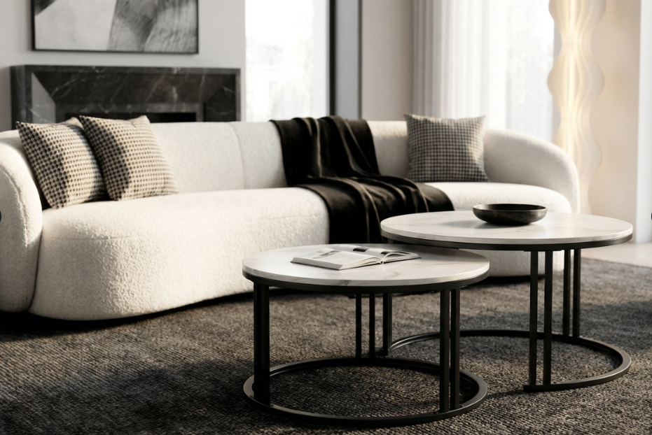 Premier Nested Coffee Table Set - Black – premium furniture by Interior Ave