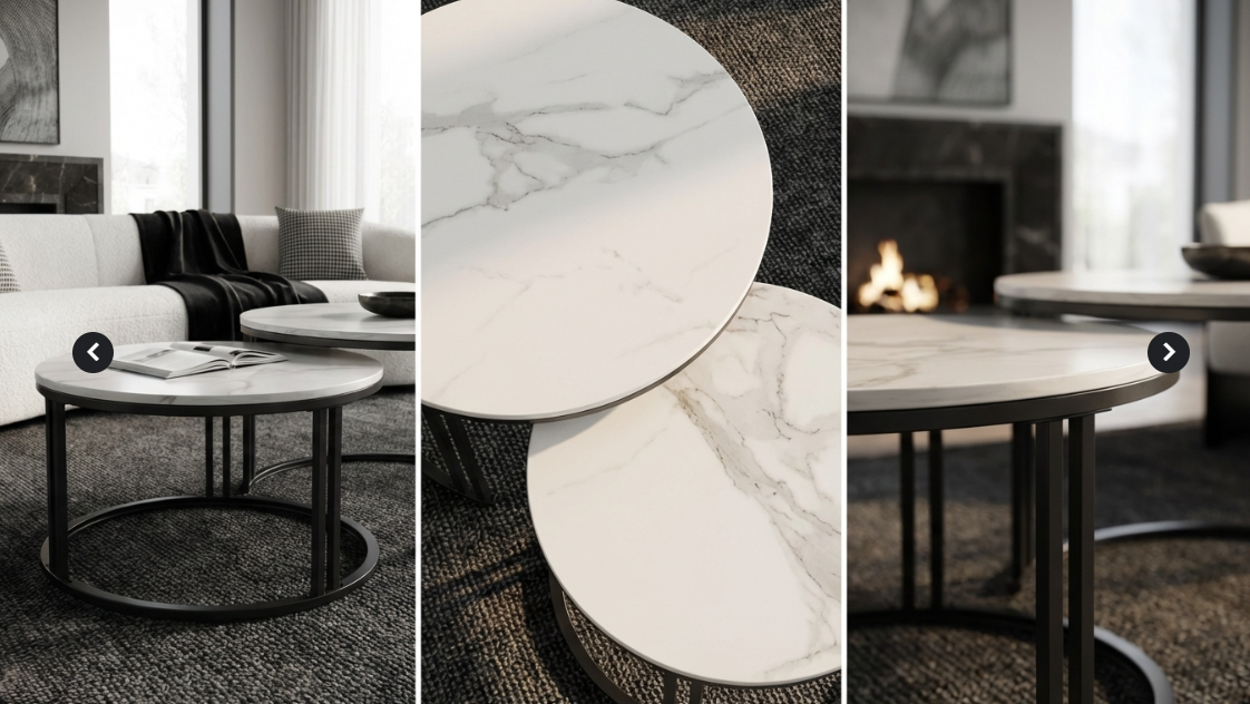 Premier Nested Coffee Table Set - Black – premium furniture by Interior Ave