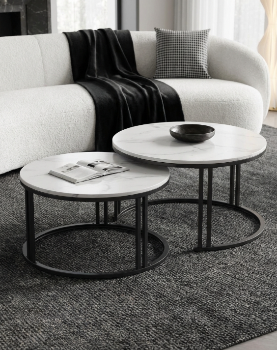 Premier Nested Coffee Table Set - Black – premium furniture by Interior Ave