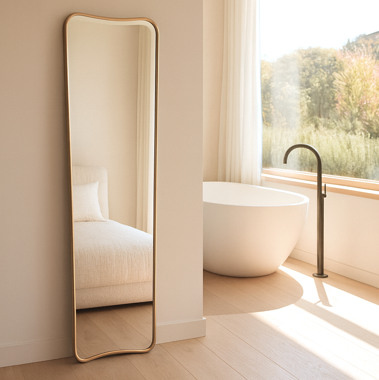 Pierre Gold Frame Decorative Wall Mirror - Interior Ave