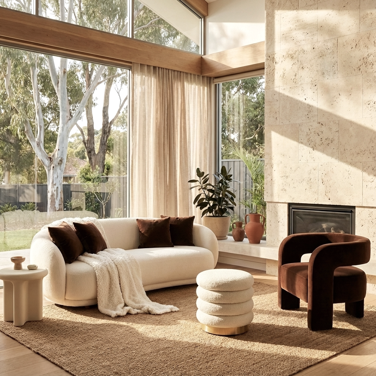 Portia Velvet Arm Chair - Espresso | Modern Chair by Interior Ave