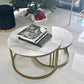 Gold Nested Coffee Table Set