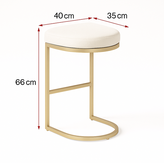 Royale White Bar Stool – furniture piece by Interior Ave