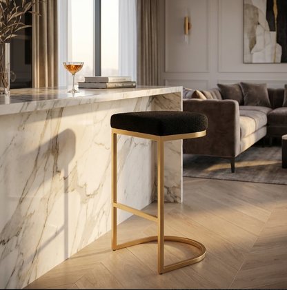 Royale Black Bar Stool – furniture piece by Interior Ave
