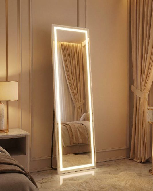 Silhouette LED Full Length Dressing Mirror | Dresser Mirror by Interior Ave