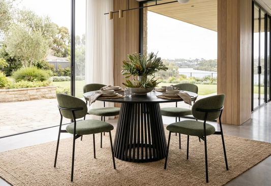 Seraphina Fabric Dining Chair - Olive Green | Stylish Dining Chair by Interior Ave