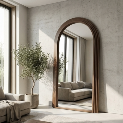 Sierra Walnut Statement Mirror – Signature Mirror by Interior Ave