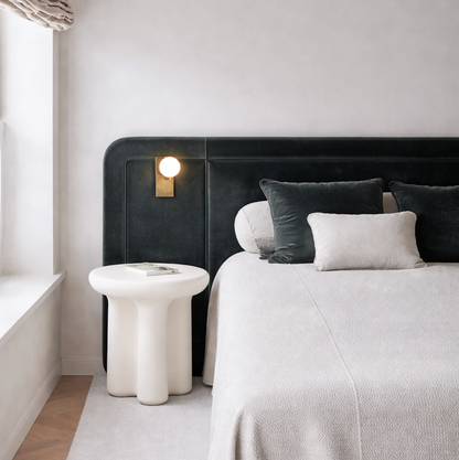 Santorini Stone Side Table - Ivory