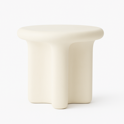Santorini Stone Side Table - Ivory