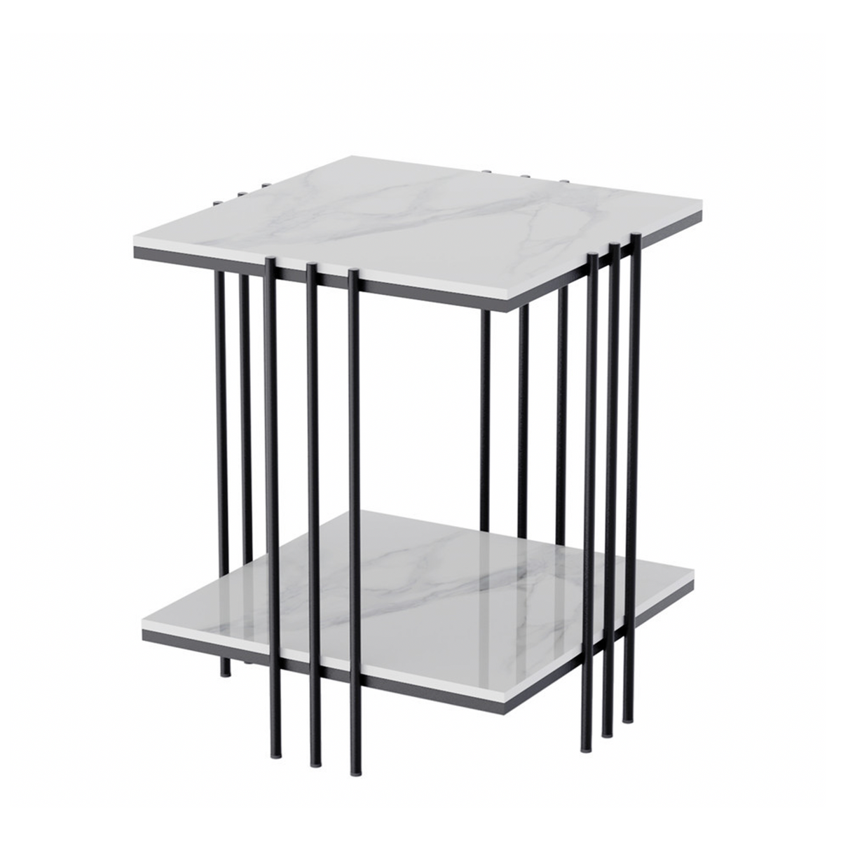 Table Examples Two Tier Milano Two Tier Side Table Black | Designer Side Tables | Interior Ave