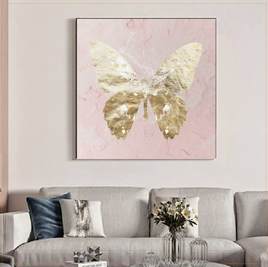 Butterfly Gold Foil Animal Artwork