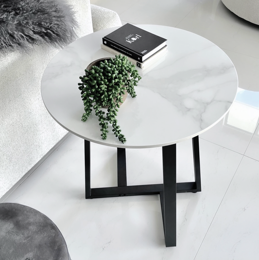 SIENNA STONE TOP SIDE TABLE