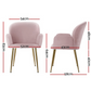 AZURE PINK CHAIR - SET OF TWO