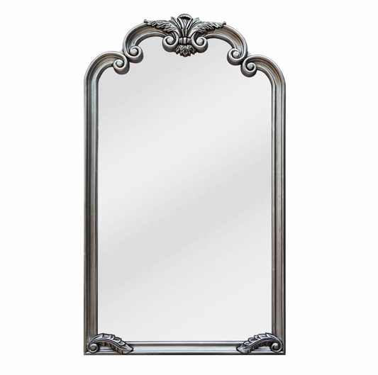 Antique Silver Leaner Mirror