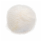 MONGOLIAN FUR CUSHION COVER - WHITE