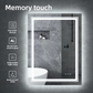 50CM X 70CM RECTANGLE FRAMELESS LED BATHROOM MIRROR