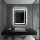 50CM X 70CM RECTANGLE FRAMELESS LED BATHROOM MIRROR