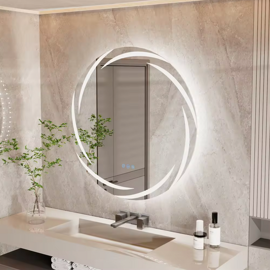 60CM ROUND HALO LED BATHROOM MIRROR