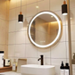 80CM ROUND GOLD LED BATHROOM MIRROR