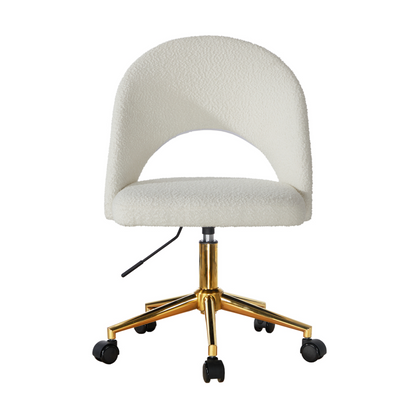 Willow Boucle Office Chair - White