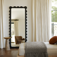 Freya Scallop Mirror - Black