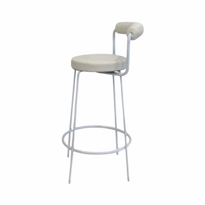 Calipo Leather Bar Stool - White