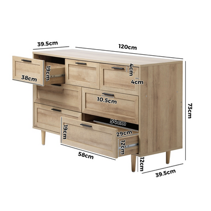 Havana 7 Drawer Chest of Drawers
