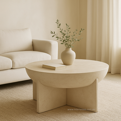 Zelda Stone Coffee Table - Sand