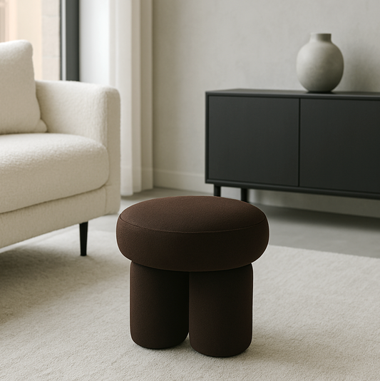 Bentley Ottoman - Chocolate – modern ottoman or footstool by Interior Ave