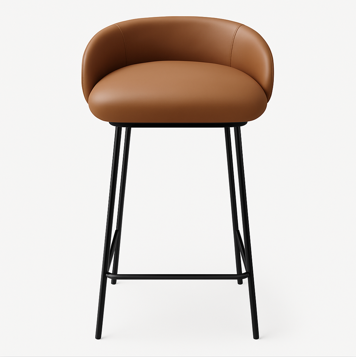 Tribeca Leather Bar Stool - Tan