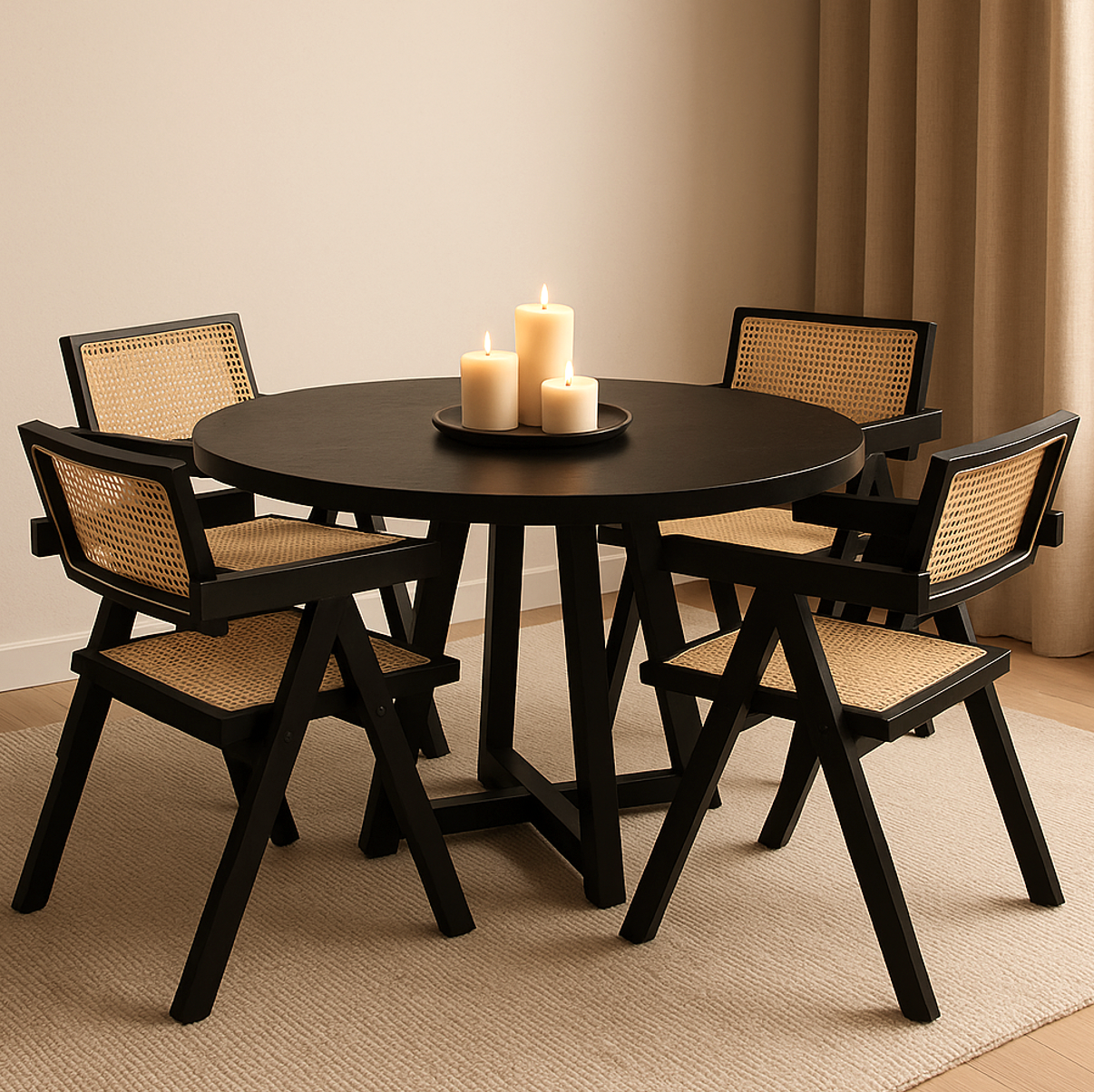 Henne Round Dining Table - 120cm