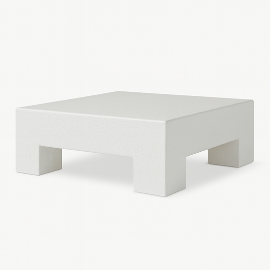 Cedar Coffee Table - White Textured Finish