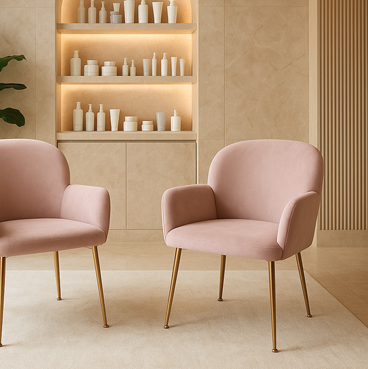 Azure Pink Chair - Set of Two – luxury accent chair by Interior Ave