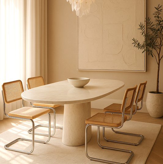 Tide Rattan Dining Chair - Natural - Set of Two
