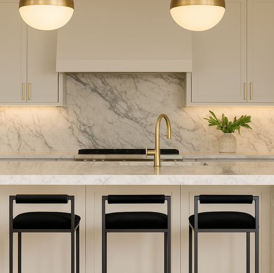 La Maison Bar Stool - Black Velvet