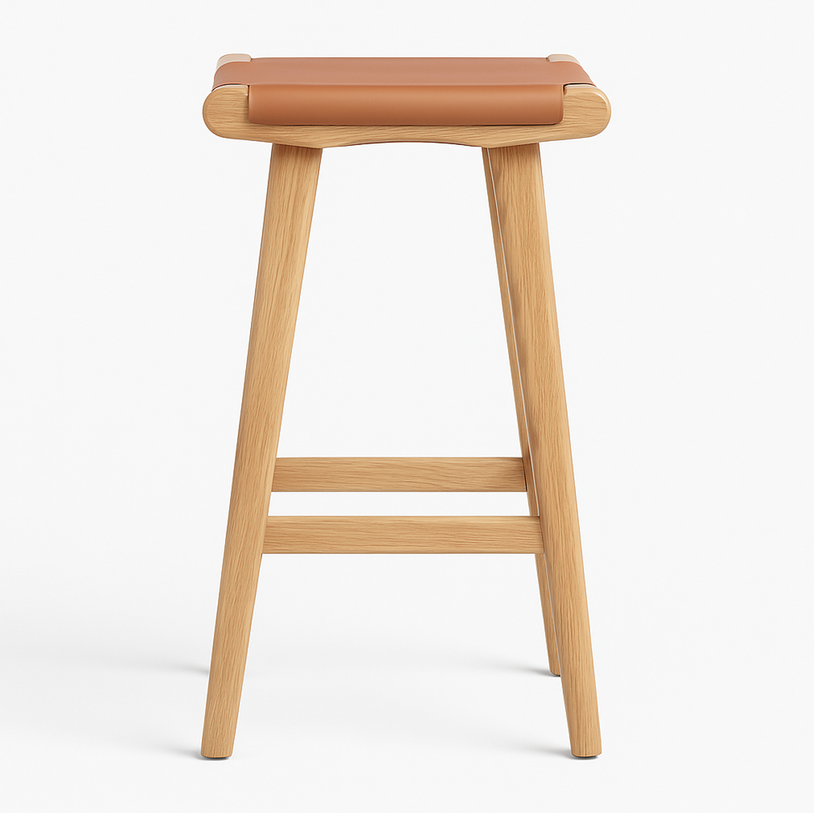 Lexington Oak Bar Stool Set of Two - Tan