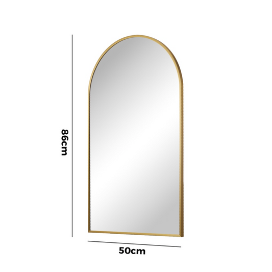 Celeste Gold Decorative Arch Wall Mirror