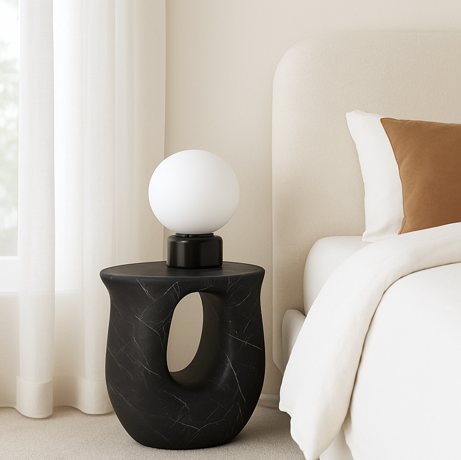 Cosmo Side Table Black Marble