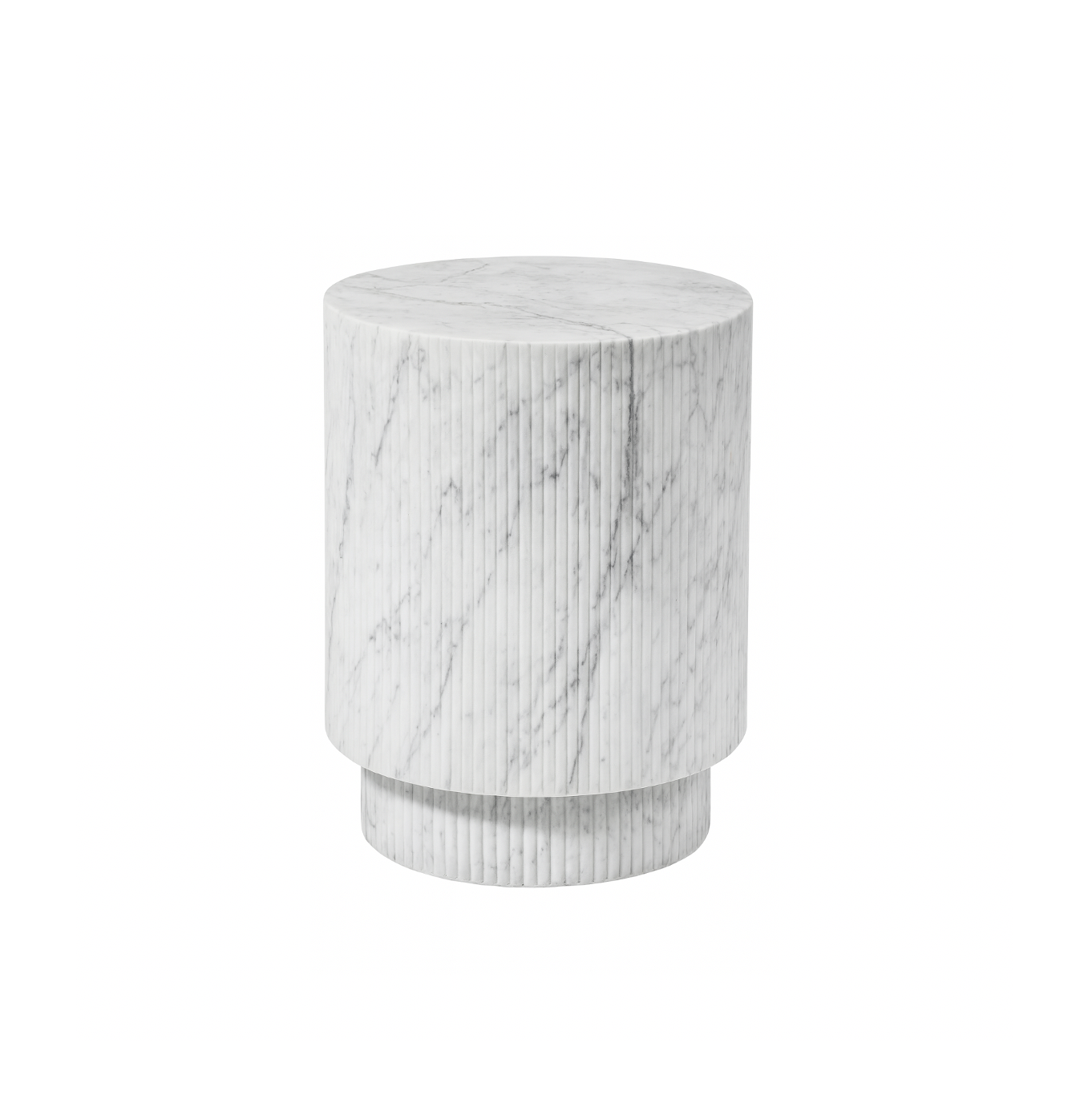 Vera Stone Side Table - Marble